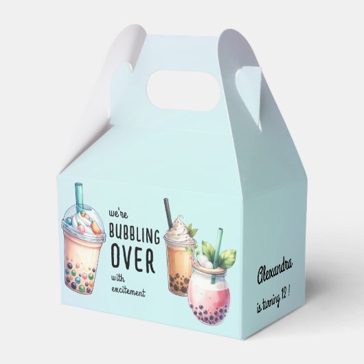 興奮ボバ茶の誕生日で泡立つ フェイバーボックス (裏面サイド)
