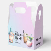 興奮ボバ茶の誕生日で泡立つ フェイバーボックス (オープン)