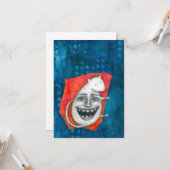 興奮性マウスグリーティングカード カード (正面/裏面インサイチュ)