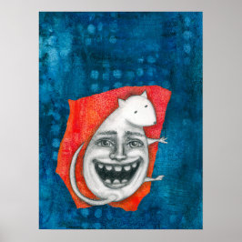 興奮性マウスポスターウォールアート ポスター