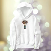 興奮10代のクリスマス小妖精や小人ガールズフード付きスウェットシャツ