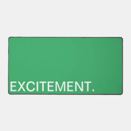 興奮。 デスクマット