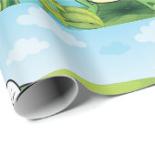 舌おもしろいを出したカエル ラッピングペーパー (ロールコーナー)