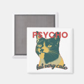 舌おもしろいを出した猫 マグネット (正面/裏面)