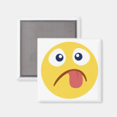 舌から出る絵文字 マグネット (正面/裏面)