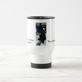 舌が遠くステンレスホワイトのジョークのマグ猫 トラベルマグ