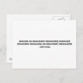 舌のツイスター想像仮想不気味マネージャー ポストカード (正面/裏面)