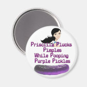 舌のプリシラ マグネット (正面/裏面)