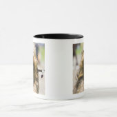 舌の、長い毛提示、ポートレート マグカップ (中央)