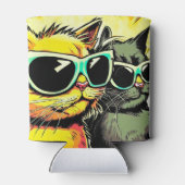 舌を出した猫 缶クーラー (裏面)