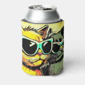 舌を出した猫 缶クーラー (缶裏面)