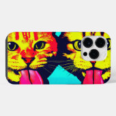 舌を出した猫 iPhoneケース (裏面横)