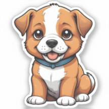 舌を出した遊び心のある子犬