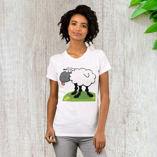 舌を出している羊 Tシャツ
