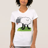舌を出している羊 Tシャツ (正面)
