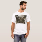 舌を出し間抜けたアミッシュな馬 Tシャツ (正面フル)