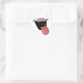 舌を出すシール ラウンドシール (バッグ)