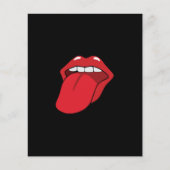 舌を出す チラシ (正面)