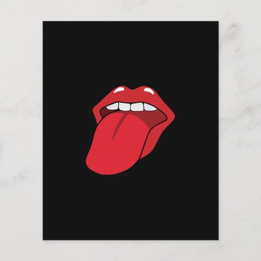 舌を出す チラシ (正面)