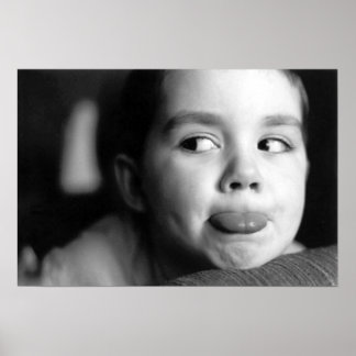 舌を出す ポスター