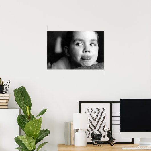 舌を出す ポスター (ホームオフィス)