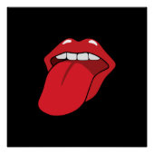 舌を出す ポスター (正面)