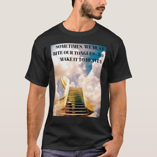 舌を噛む Tシャツ (正面)