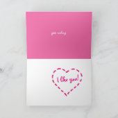 舌を回らなくされて私は好みます! バレンタイン カード (内部)