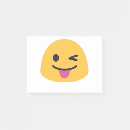 舌を巻く目から突き出る ポストイット (正面)