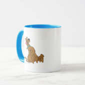 舌を搭載するScooby-Dooのスライド マグカップ (正面左)