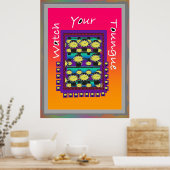 舌を真っ青にして ポスター (キッチン)