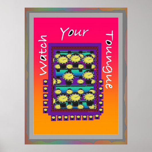 舌を真っ青にして ポスター (正面)