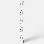 舌を突き出したかわいい白いビコンフリーズ犬 SAMSUNG GALAXYケース (左側面)