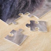 舌を突き出したブルエルク ジグソーパズル (側面)