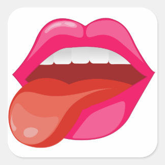 舌を突き出すこと スクエアシール