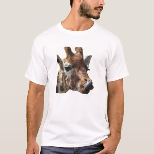 舌を突き出ているキリン Tシャツ