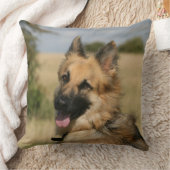 舌を突き出ているジャーマン・シェパード クッション (ブランケット)