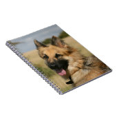 舌を突き出ているジャーマン・シェパード ノートブック (右側)