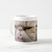 舌を突き出ているペルシャ コーヒーマグカップ (正面左)