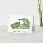 「舌を結んだカエル」カード シーズンカード (裏面)