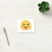 舌を閉じた目を突き出す絵文字 ポストイット (オフィス)