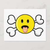 舌スカルと十字骨 ポストカード (正面)