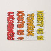 舌タイ:舌おもしろい引用文カラフル文字芸術 ジグソーパズル (横)