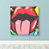 舌ツイスター キャンバスプリント (インサイチュ (ウッドフロア))