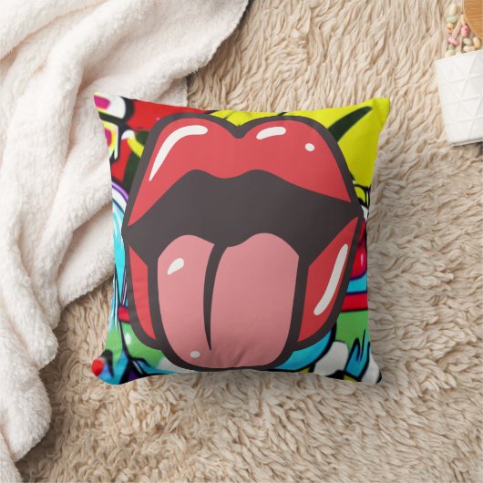 舌ツイスター クッション (ブランケット)