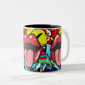 舌ツイスター ツートーンマグカップ (正面右)