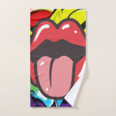 舌ツイスター バスタオルセット (ハンドタオル)