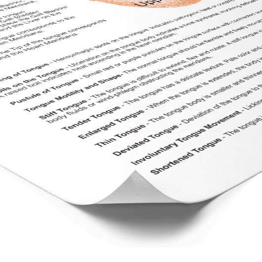 舌中国の診断鍼ポスター ポスター (角)