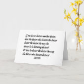 舌回り医師が別の医者を呼ぶ カード (黄色い花)