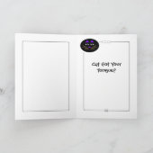 舌得を引っ張る?!グリーティングカード カード (内部)